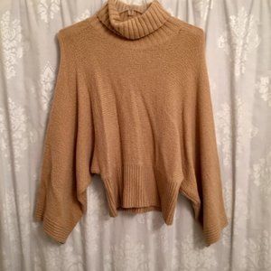 GAP CAMEL TURTLENECK KIMONO SLEEVE SWEATER SIZE L - NEW WITH TAGS!